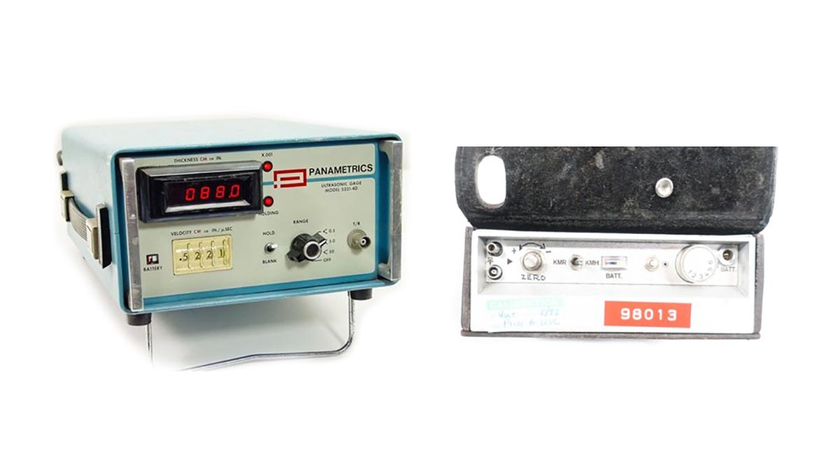 Figure 1: Early analoge gauges on a white background