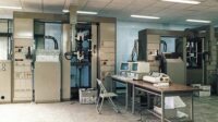 Automated Testing Systems feature. Automated Tensile Testers ZwickRoell Circa 1988